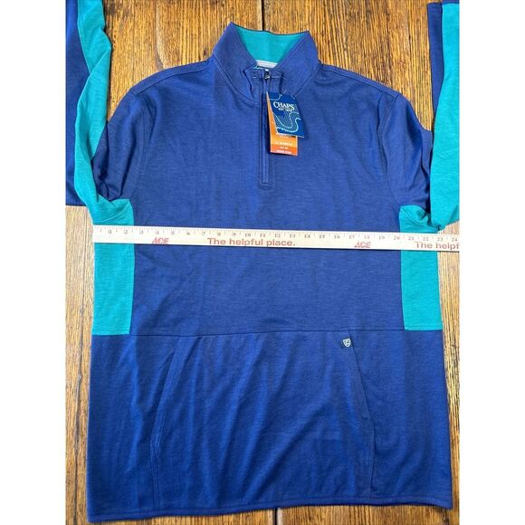 NWT Chaps Pullover 1/4 Zip Windbreaker Size Men's XL 40 UPF Blue - Picture 12 of 16